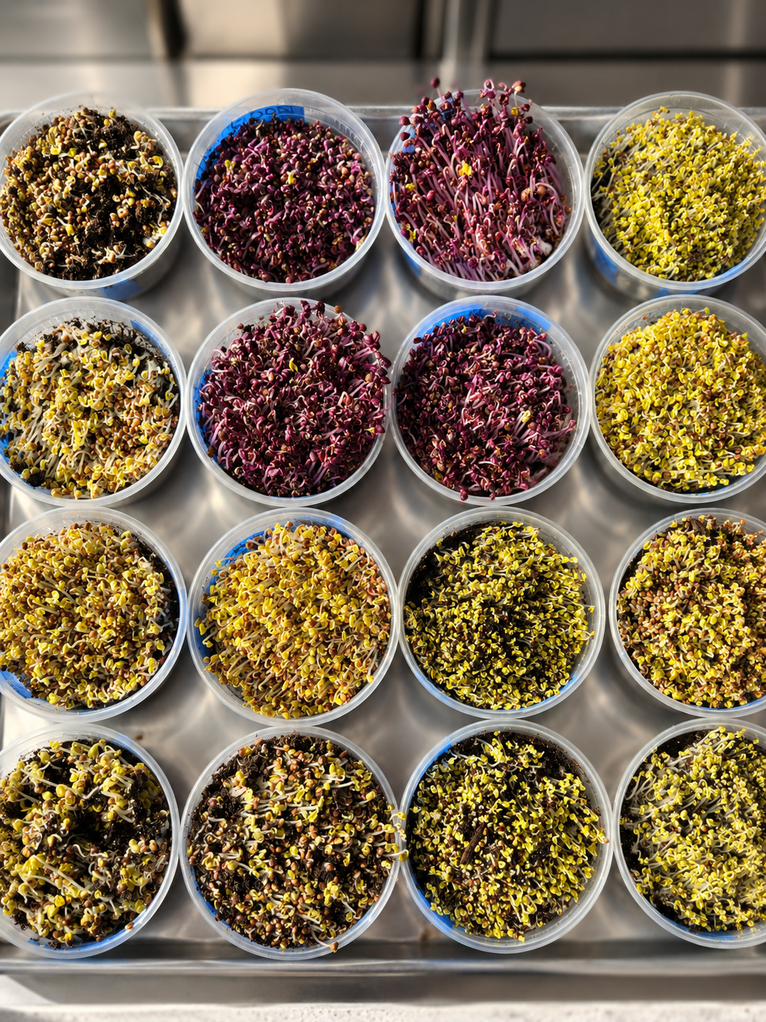 Samples Fresh out of Germination